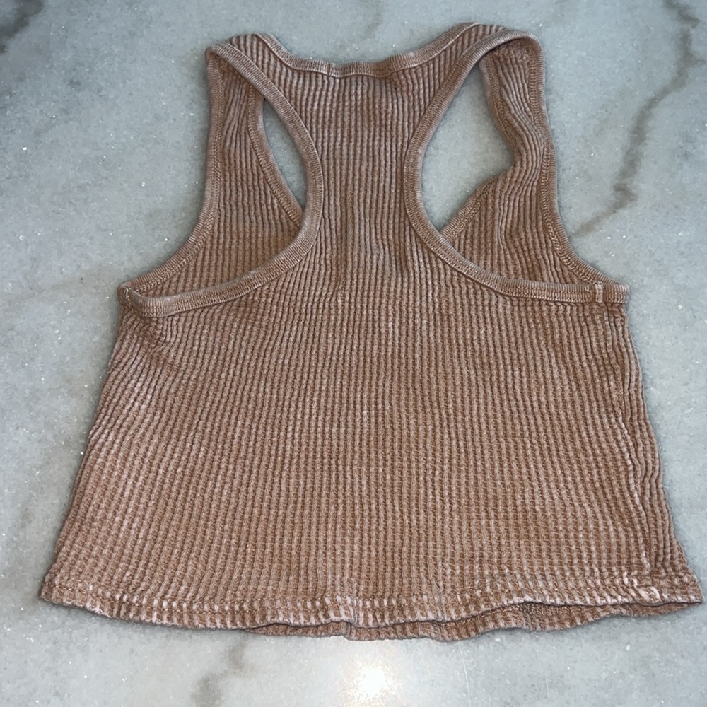 Forever 21 Brown Ribbed Tank Top - Picture 2 of 3